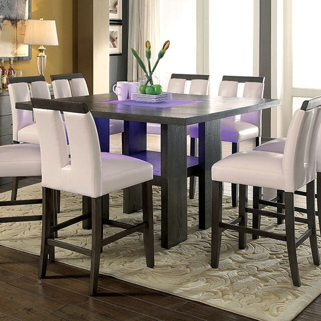 Furniture of America Square Luminar Counter Height Dining Table CM3559GY-PT IMAGE 5