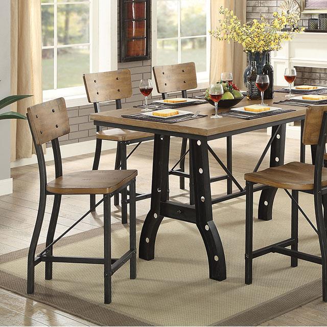 Furniture of America Kirstin Counter Height Dining Table CM3573PT IMAGE 5