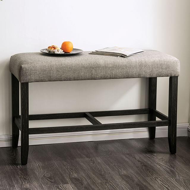 Furniture of America Brule Counter Height Bench CM3736LG-PBN IMAGE 1