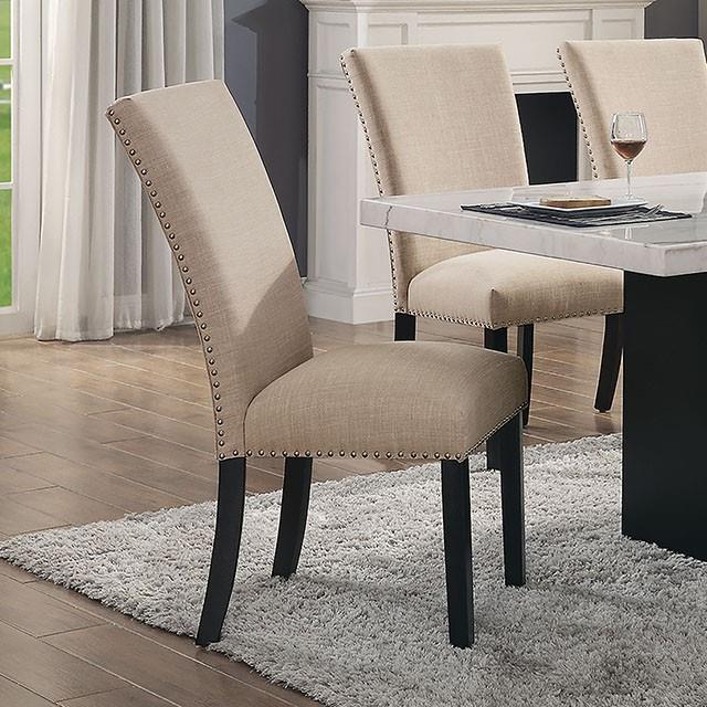 Furniture of America Kian CM3744BG-SC-2PK Side Chair (2/Ctn) IMAGE 1