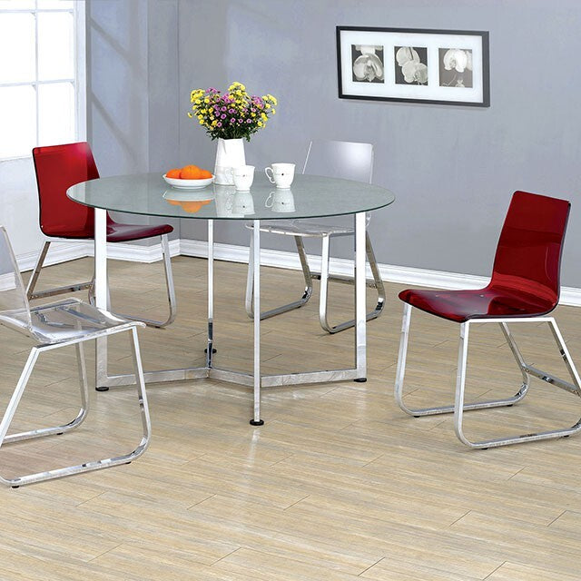 Furniture of America Round Yvetti Dining Table CM3991T IMAGE 5
