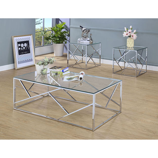 Furniture of America Pamplona Occasional Table Set CM4017CRM-3PK IMAGE 1