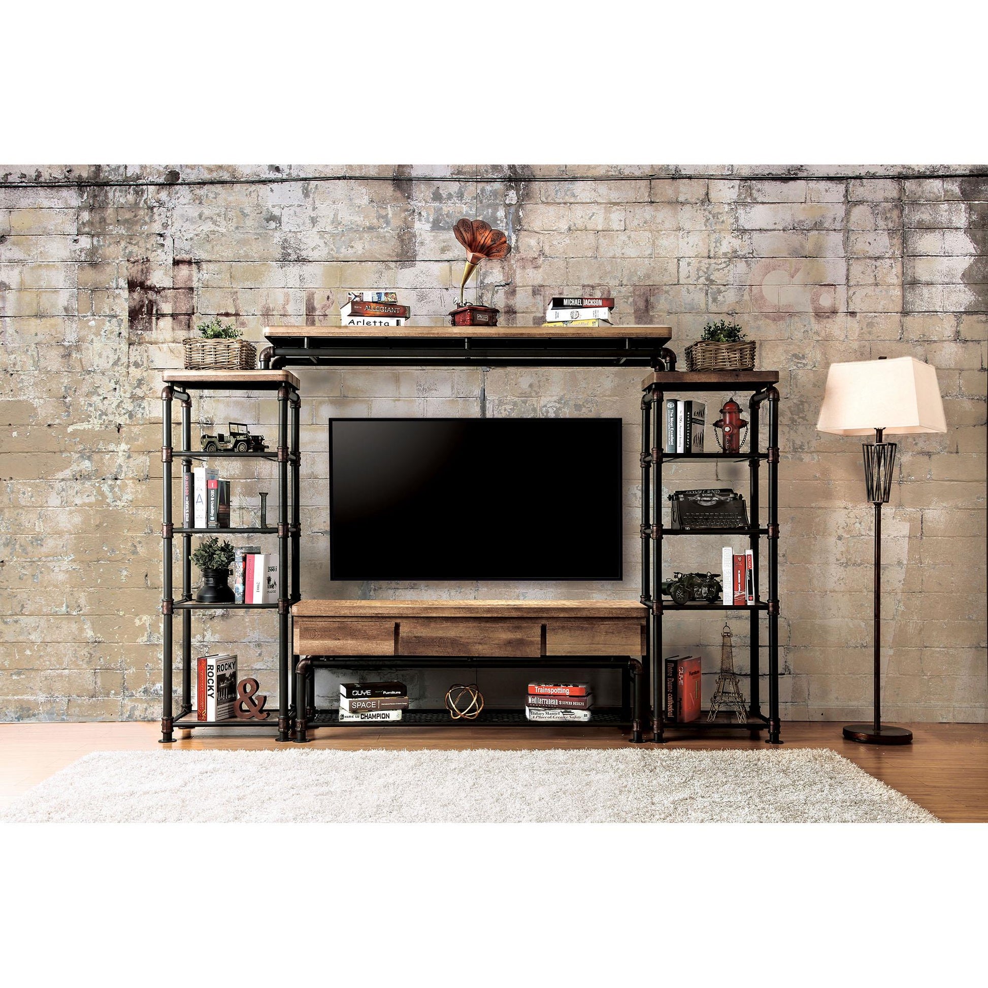 Furniture of America Kebbyll CM5913-TV-PK 60" TV Stand IMAGE 1