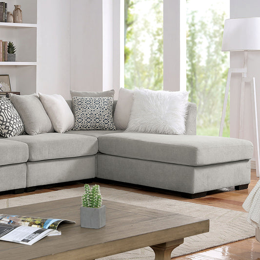 Furniture of America Leandra Fabric Sectional CM6258LG-SECT IMAGE 1