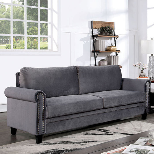 Furniture of America Noranda Stationary Fabric Sofa CM6450-SF IMAGE 1
