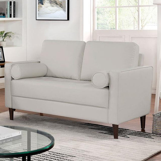Furniture of America Horgen CM6452WH-LV Loveseat IMAGE 1