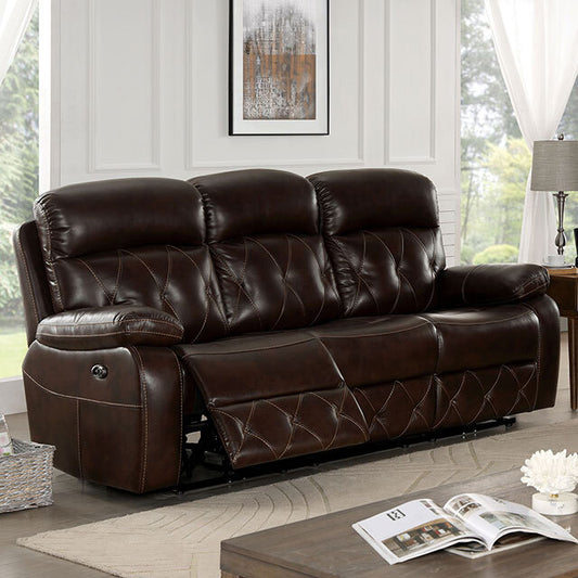 Furniture of America Dusseldorf Power Reclining Leatherette Sofa CM6461-SF-PM IMAGE 1