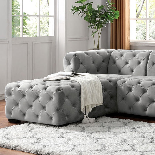 Furniture of America Zenaide Fabric Sectional CM6495LG-SECT IMAGE 1
