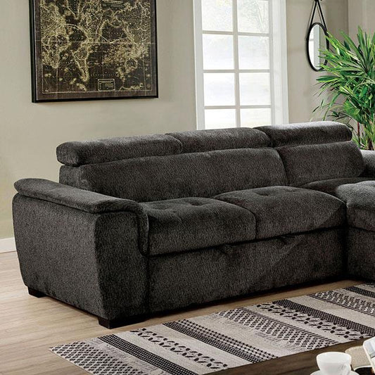 Furniture of America Patty Fabric Sectional CM6514DG-SECT IMAGE 1