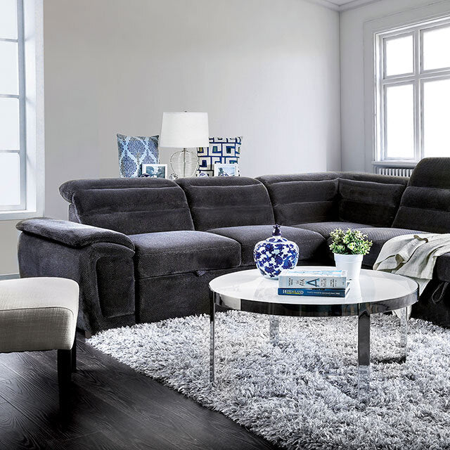 Furniture of America Felicity Fabric Sectional CM6521GY-SECT IMAGE 6