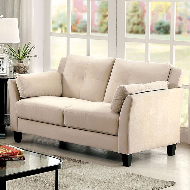 Furniture of America Ysabel Stationary Fabric Loveseat CM6716BG-LV-PK IMAGE 3