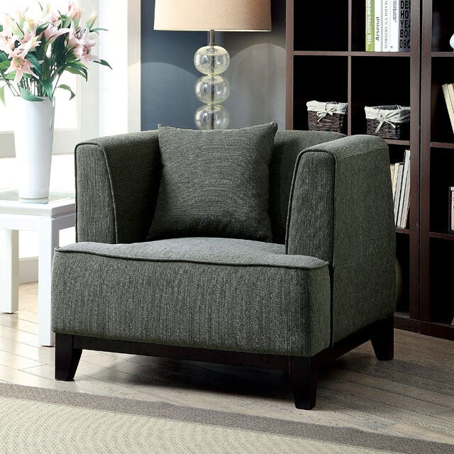 Furniture of America Sofia Stationary Fabric Chair CM6761GY-CH-PK IMAGE 3