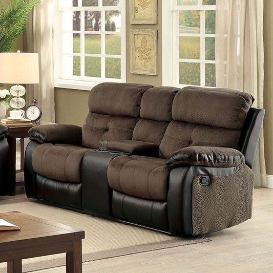 Furniture of America Hadley Reclining Loveseat CM6870-LV IMAGE 1