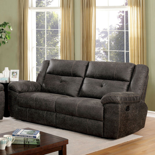 Furniture of America Chichester Reclining Leather Look Sofa CM6943-SF IMAGE 1