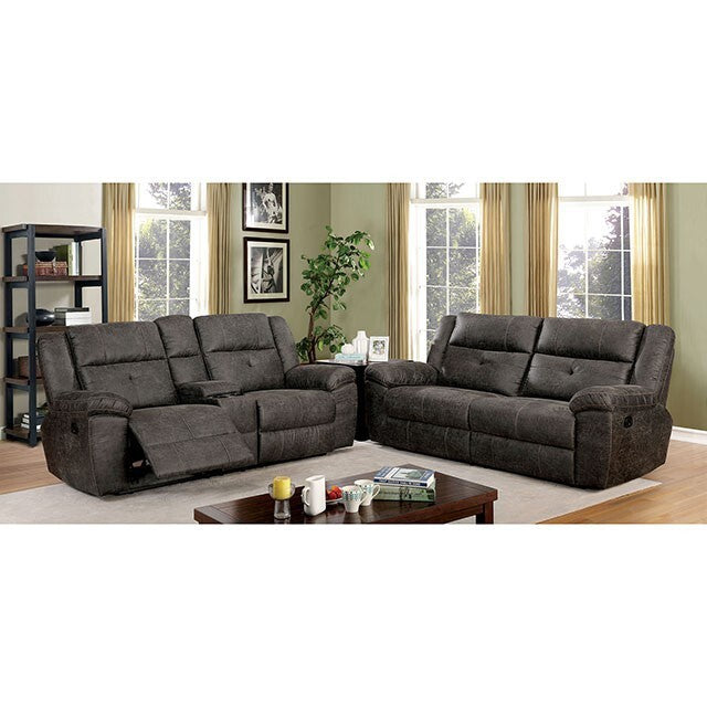 Furniture of America Chichester Reclining Leather Look Sofa CM6943-SF IMAGE 2