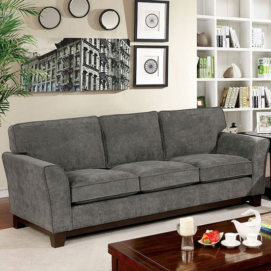 Furniture of America Caldicot Stationary Fabric Sofa CM6954GY-SF IMAGE 1