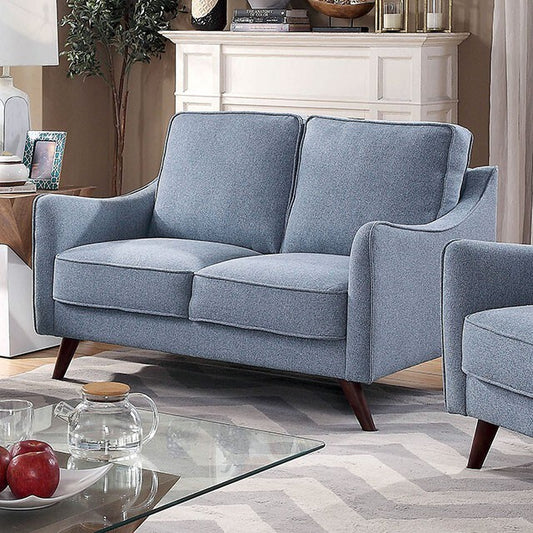 Furniture of America Maxime Stationary Fabric Loveseat CM6971BL-LV IMAGE 1
