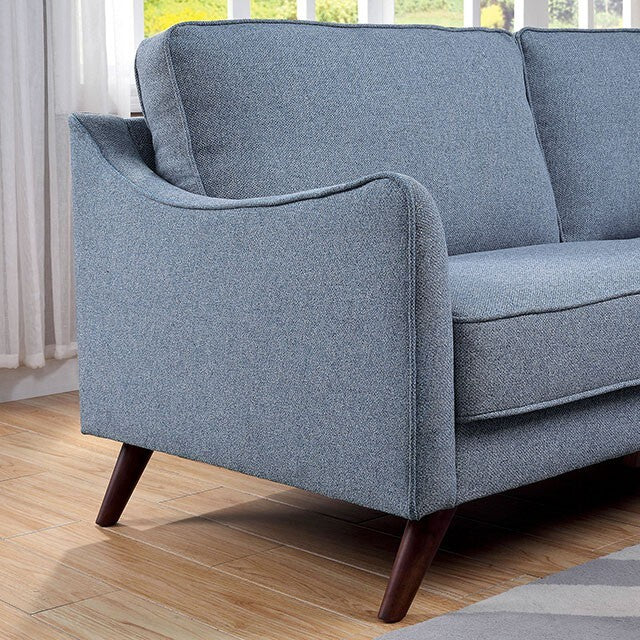 Furniture of America Maxime Stationary Fabric Loveseat CM6971BL-LV IMAGE 5