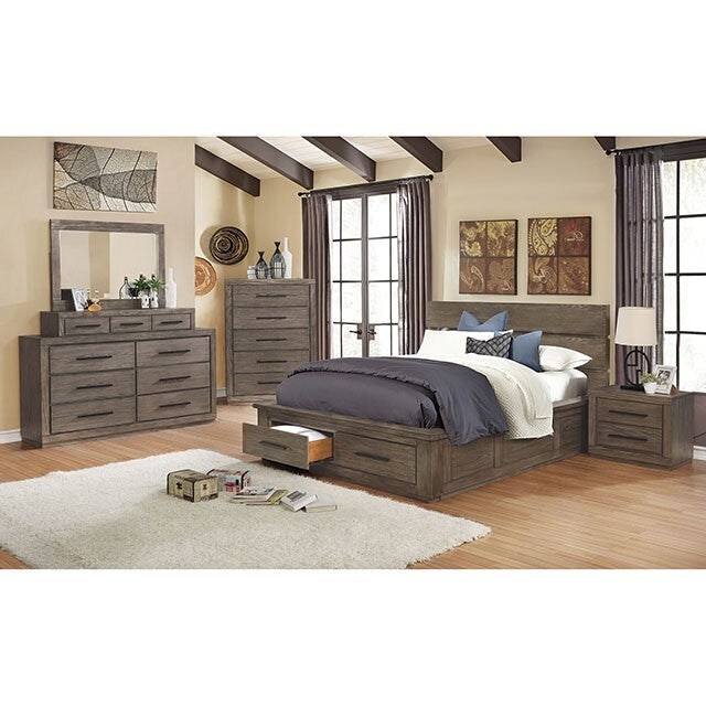 Furniture of America Oakburn Dresser Mirror CM7047GY-MS IMAGE 2