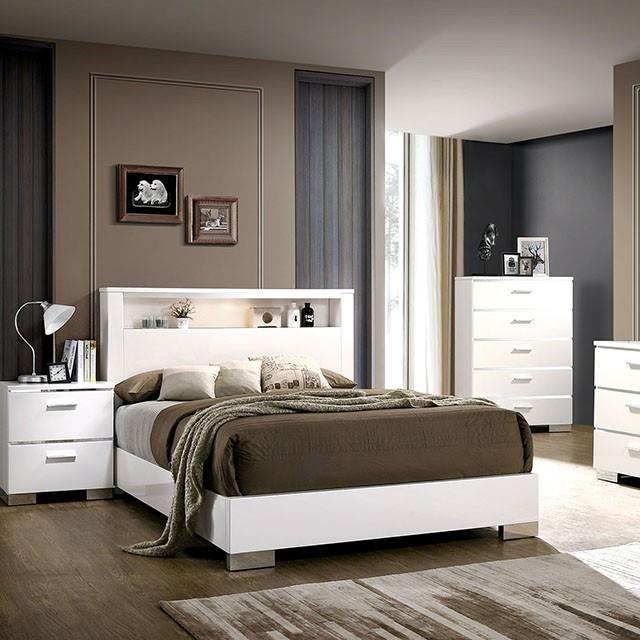 Furniture of America Carlie CM7049WH-EK-BED E.King Bed IMAGE 2