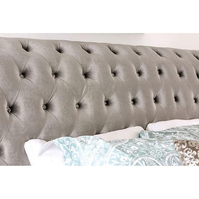 Furniture of America Noella CM7128GY-Q-BED-VN Queen Bed, Gray IMAGE 4