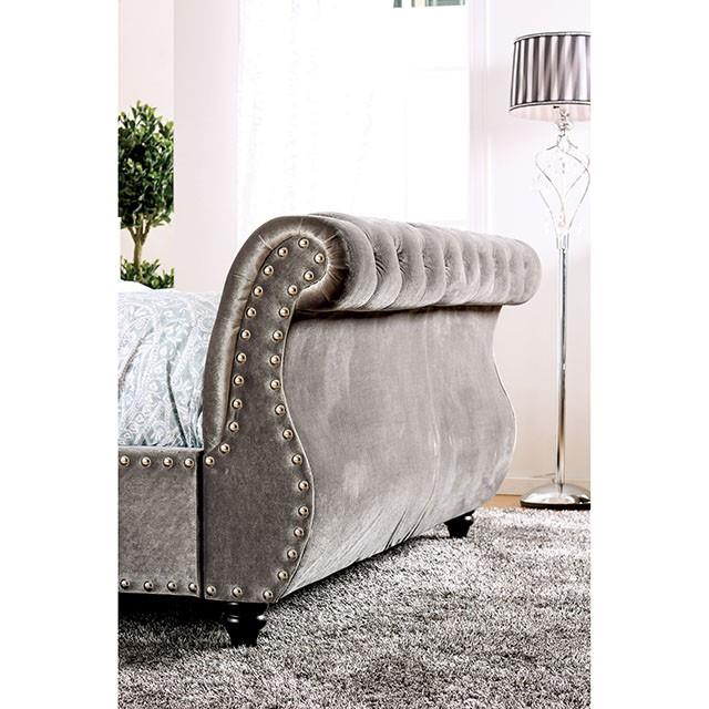 Furniture of America Noella CM7128GY-Q-BED-VN Queen Bed, Gray IMAGE 7