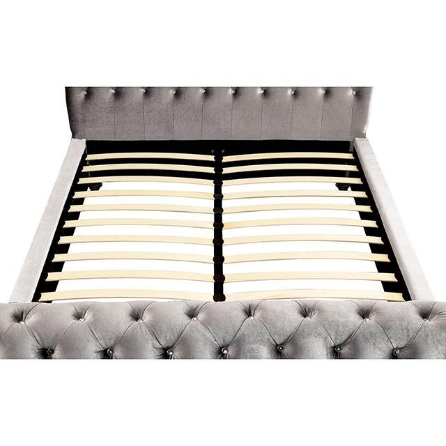 Furniture of America Noella CM7128GY-Q-BED-VN Queen Bed, Gray IMAGE 8