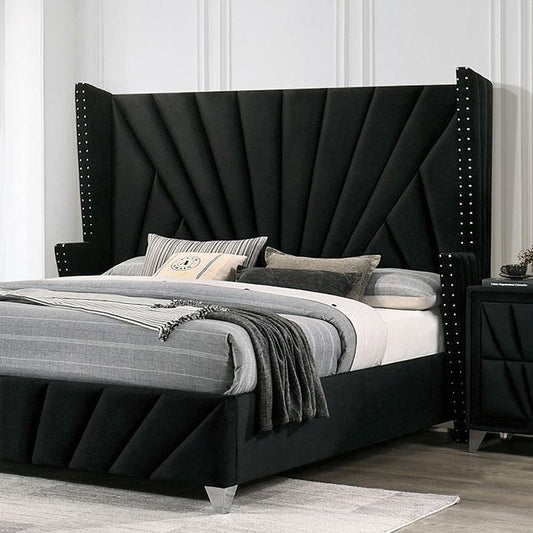 Furniture of America Carissa CM7164BK-CK-BED Cal.King Bed IMAGE 1
