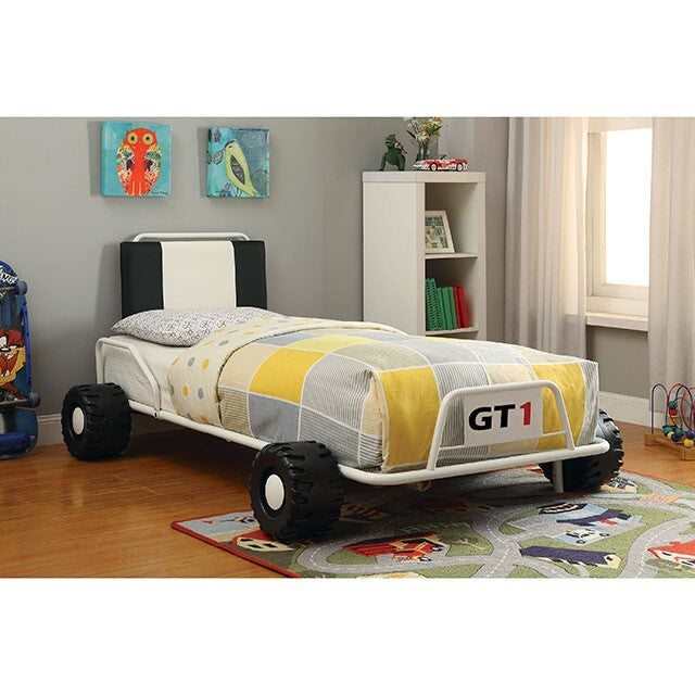 Furniture of America Power Racer Twin Bed CM7285WH-BED IMAGE 2