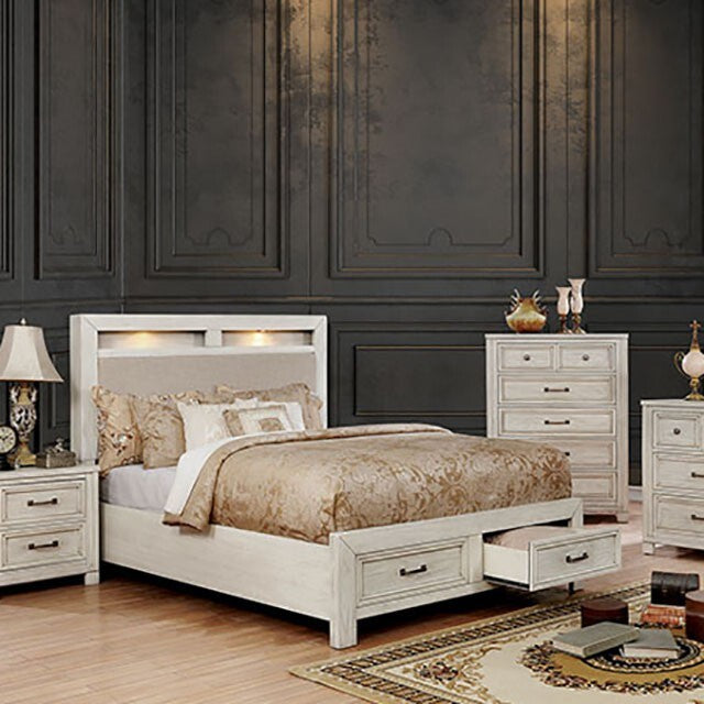 Furniture of America Tywyn California King Bed CM7365WH-CK-BED IMAGE 2