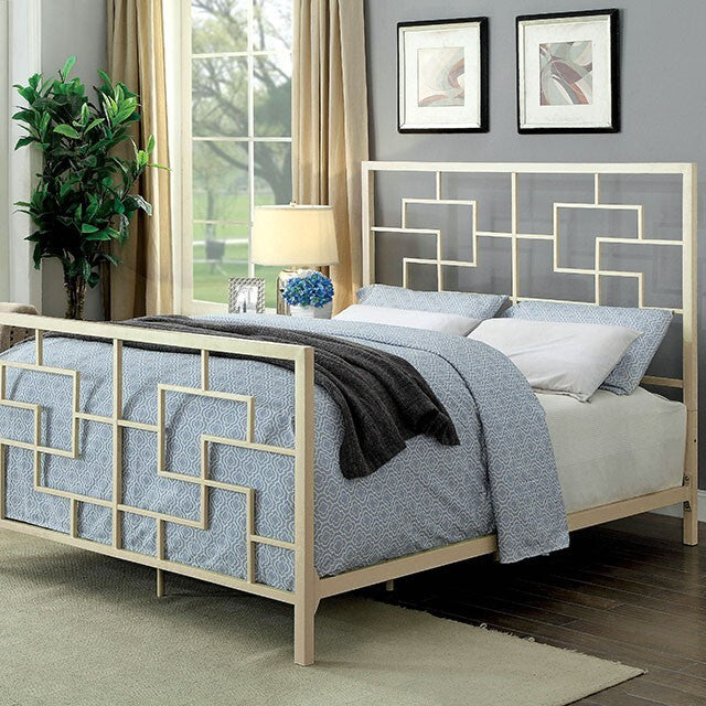 Furniture of America Lala California King Bed CM7425WH-CK IMAGE 4