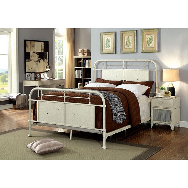 Furniture of America Haldus CM7502WH-CK Cal.King Bed IMAGE 1