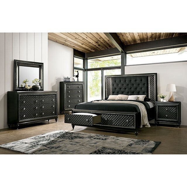 Furniture of America Demetria King Bed CM7584DR-EK-BED IMAGE 2