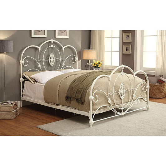 Furniture of America Jania California King Bed CM7709WH-CK IMAGE 1