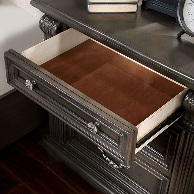 Furniture of America Esperia 3-Drawer Nightstand CM7711GY-N IMAGE 3