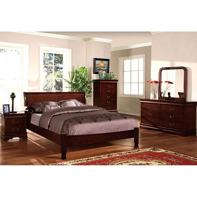 Furniture of America Louis Philippe Queen Bed CM7825LCH-Q-BED IMAGE 2