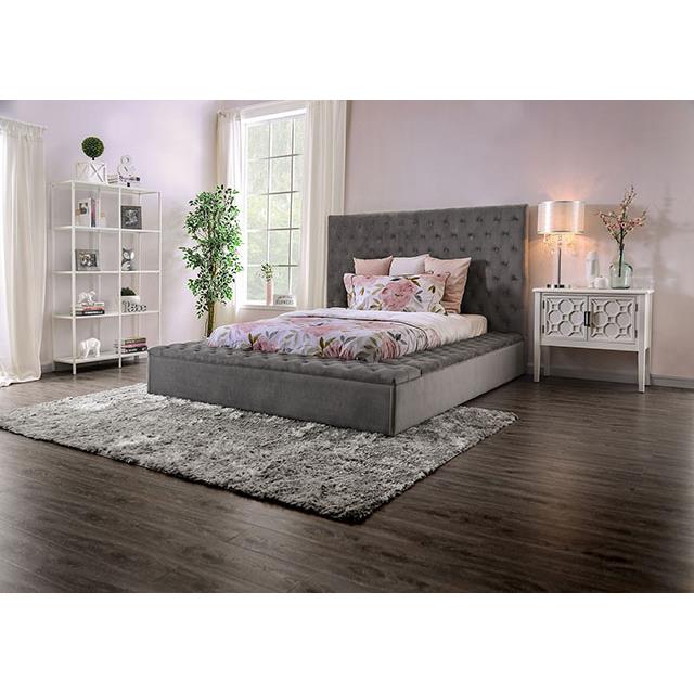 Furniture of America Golati King Platform Bed CM7895GY-EK-BED IMAGE 2