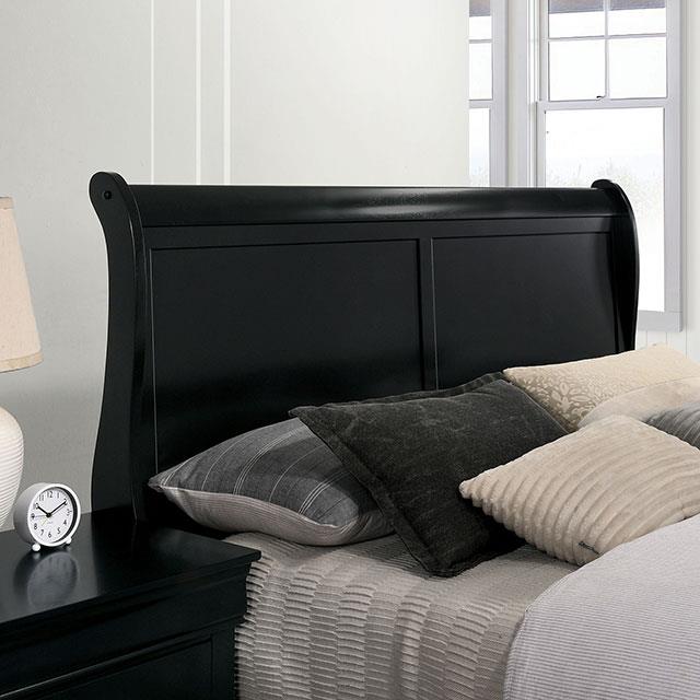Furniture of America Louis Philippe California King Sleigh Bed CM7966BK-CK-BED IMAGE 4