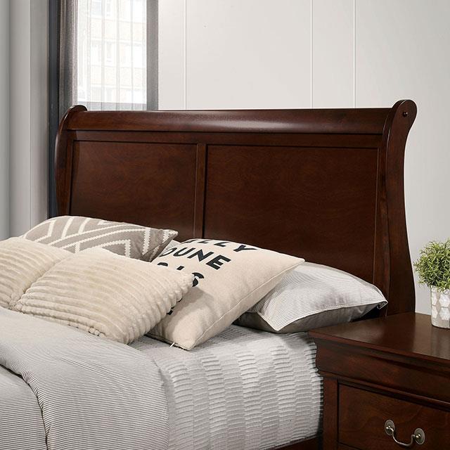 Furniture of America Louis Philippe California King Sleigh Bed CM7966CH-CK-BED IMAGE 4