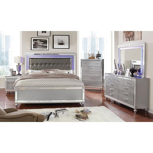 Furniture of America Brachium CM7977SV-CK-BED Cal.King Bed IMAGE 1