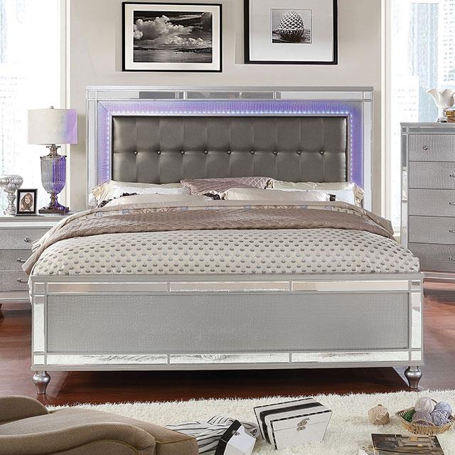 Furniture of America Brachium CM7977SV-CK-BED Cal.King Bed IMAGE 5