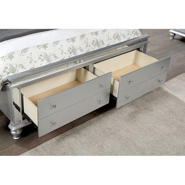 Furniture of America Bellinzona Queen Upholstered Panel Bed with Storage CM7992Q-BED IMAGE 6