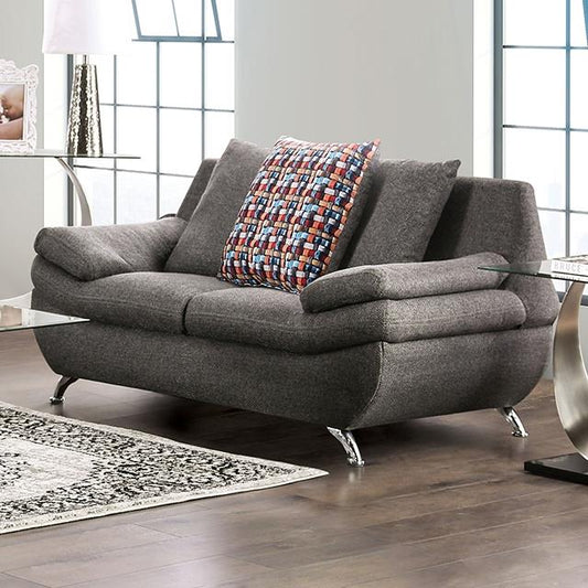 Furniture of America Sarnen EM6721DG-LV Loveseat IMAGE 1