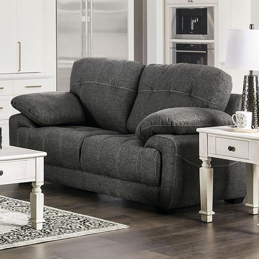 Furniture of America Canby EM6722DG-LV Loveseat IMAGE 1
