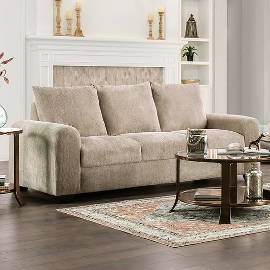 Furniture of America Dagmar Stationary Fabric Sofa EM6723BG-SF IMAGE 1