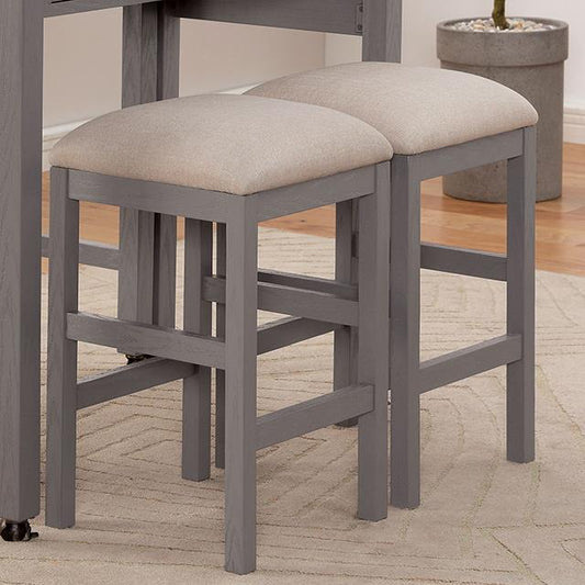Furniture of America Whitehall FOA3544LG-ST-2PK Stool IMAGE 1