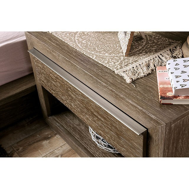 Furniture of America Bridgewater 1-Drawer Nightstand FOA7490N IMAGE 4