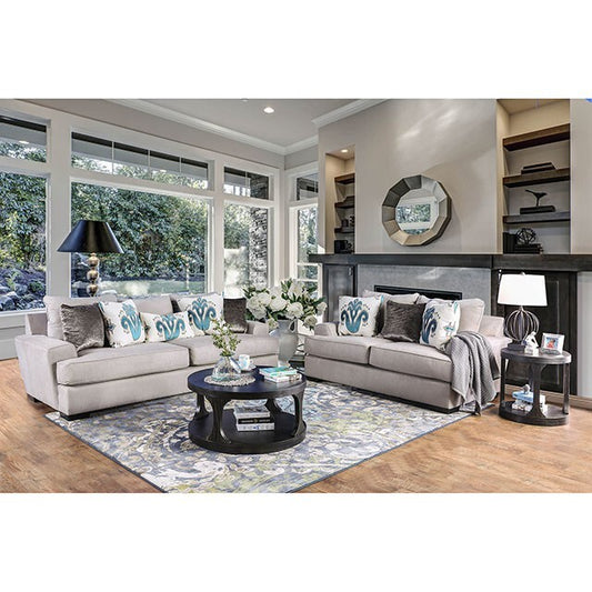 Furniture of America Renesmee Stationary Fabric Sofa SM1223-SF IMAGE 1