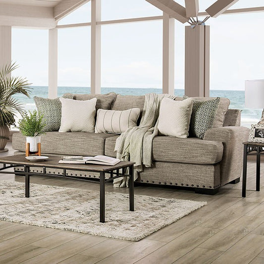 Furniture of America Maureen Stationary Fabric Sofa SM1229-SF IMAGE 1
