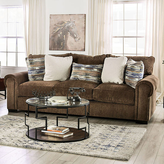 Furniture of America Osborne Stationary Fabric Sofa SM1295-SF IMAGE 1